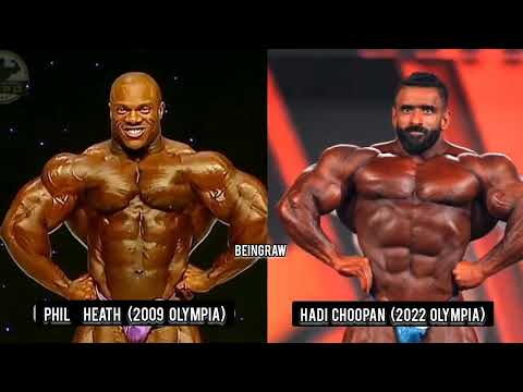 Phil Heath 2009 VS Hadi Choopan 2022 Physique Comparison #philheath #hadichoopan