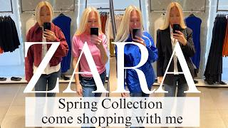 ZARA SPRING SHOPPING HAUL TRY ON COME SHOPPING WITH ME TO ZARA
