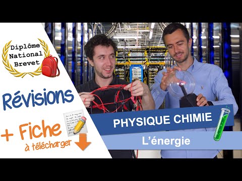 Révisions Brevet - Énergie + 📝 Fiche de révision ⬇️ Physique chimie 🧪