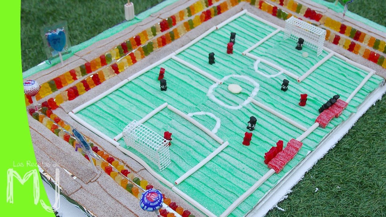 TARTA FÚTBOL DE CHUCHES | Tarta rápida y sin complicaciones para fiestas