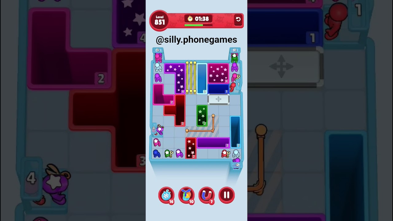 Drop Away Level 851 Walkthrough Solution