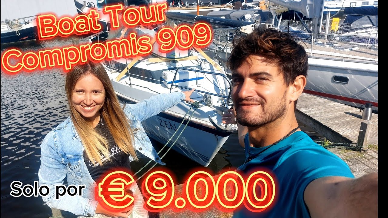 We Bought a Sailboat for €9,000! BOAT TOUR COMPROMIS 909 NORDIC SAILBOATS ⛵️