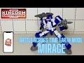 Transformers Kingdom Battle Across Time Earth-mode Mirage and Comparison Videos