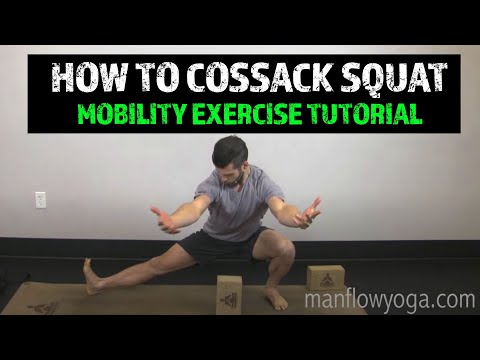How to Cossack Squat Mobility Exercise | Tutorial