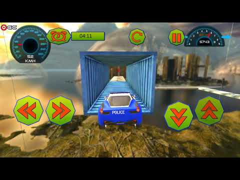 Impossible Tracks Police Car Driving Test / impossible car stunt / Android Gameplay FHD