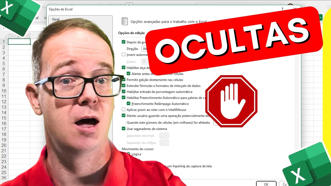 Configurações do Excel que REALMENTE fazem a Diferença