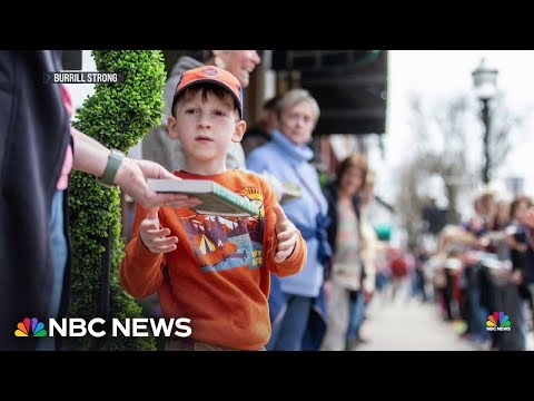 How a Michigan town moved 9100 books one by one
