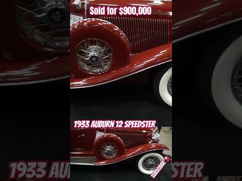 Thumbnail for 1933 Auburn 12 Speedster sold for $900K #automobile #classic #vintage #vintageclassics #vintage by Car