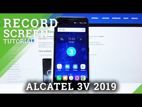 How to Record Screen in ALCATEL 3V 2019 – Record Screen Actions