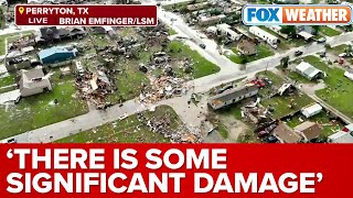 'There Is Some Significant Damage': Drone Video Reveals Scope Of Damage In Perryton, Texas