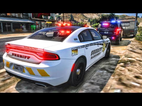 Playing GTA 5 As A POLICE Sheriff Patrol| GTA 5 Mod| No Commentary