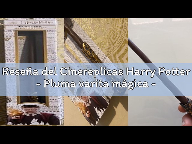 Vídeo relacionado con Cinereplicas Harry Potter - Pluma varita mágica - Licencia Oficial (Newt Scamander)