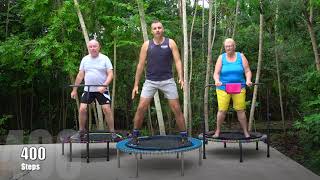 18 Mins Beginners, Low Impact Step by Step class. Walk to 2000 Steps on your Trampoline Jan 2024