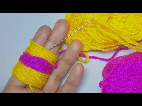 It's so Beautiful !! Superb snowflake Flower Making Idea with Wool - DIY Easy  Christmas Craft