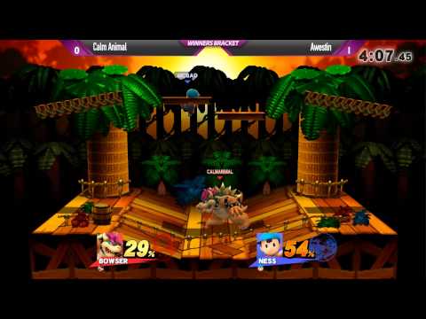 Shockwave 14 Smash 4 - Awestin (Ness) vs DA CalmAnimal (Bowser) - Winners Bracket