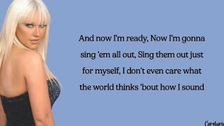 Christina Aguilera - Sing For Me (lyrics)