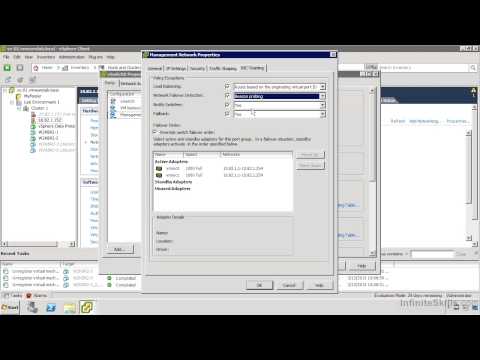 VMware ESXi & vSphere 5.1 Admin Tutorial | Network Traffic Shaping And Load Balancing