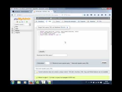 Corso PHP/MySQL: Viste, Query e Metodi