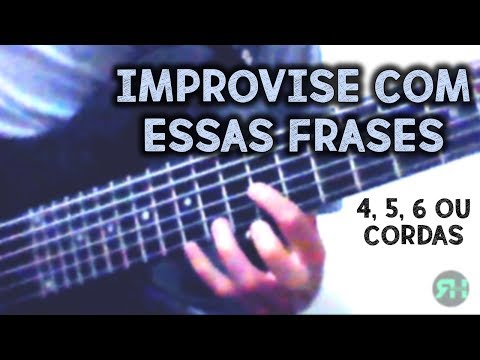 Frases para Improviso no baixo (4, 5 ou 6c) - Vídeo Aula || Ruan Henrique