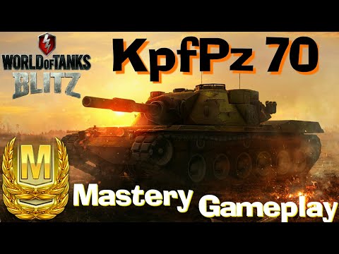 WOT Blitz KpfPz 70 Mastery Gameplays
