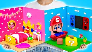 DIY Princess Peach Bedroom! 👑🍄 Cute & Cozy Build