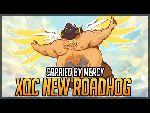 xQc Plays New Roadhog (Buffed) - Carried By Mercy