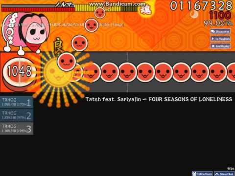 TRHOG taiko [Tatsh feat. Sariyajin - FOUR SEASONS OF LONELINESS ]