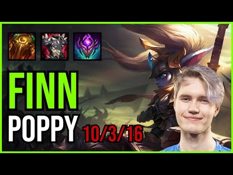 FINN - POPPY vs. OLAF Top | EUW CHALLENGER | PATCH 10.25