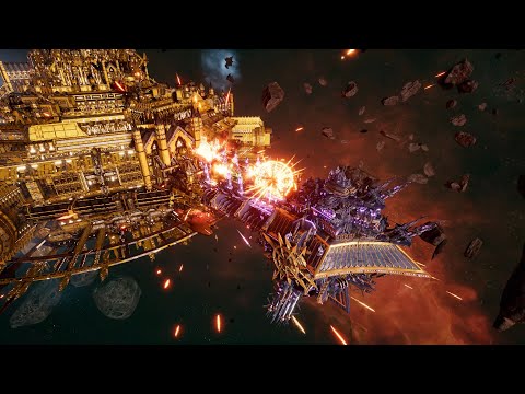 Skalgrim Mod 2021: Phalanx - Imperial Fists vs Chaos - Battlefleet Gothic Armada 2