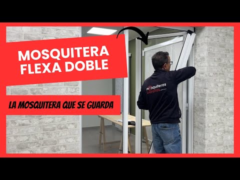 Cómo Instalar una Mosquitera Flexa de Dos Hojas para Puerta Doble