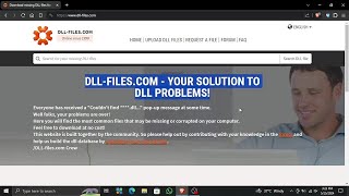 Download the video "HOW TO FIX ALL OF THE "MISSING OR CORRUPTED DLL FILES" ISSUES WITHOUT RE - INSTALLING THE PROGRAMMES"