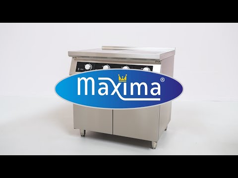 Maxima Gastro Induktionskocher 700 – 4 Brenner – 17000W – mit Untergestell
