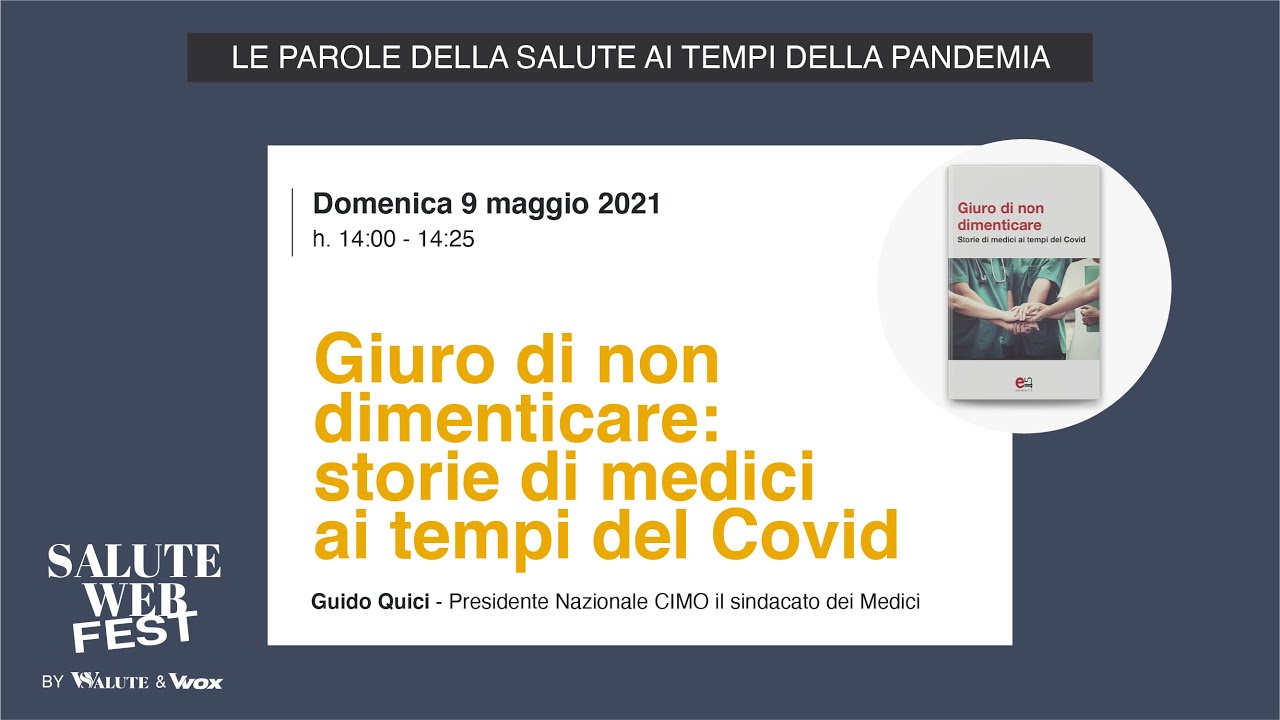 “Giuro di non dimenticare: storie di medici ai tempi del Covid”