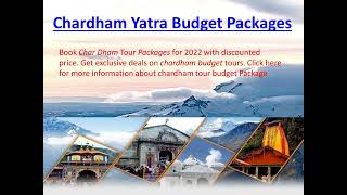 Chardham Tour Packages 2022
