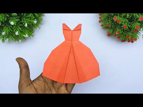 Paper Female Tutorial How To Make Paper Female Dress | Handmade Paper Cloth | DIY Back To ...