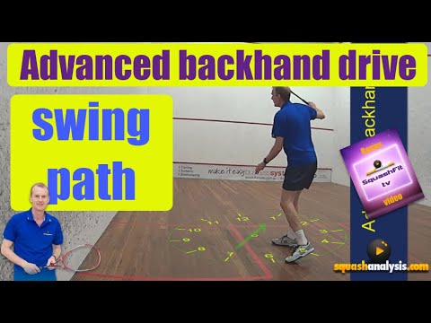 Squash Advanced backhand drive swing path