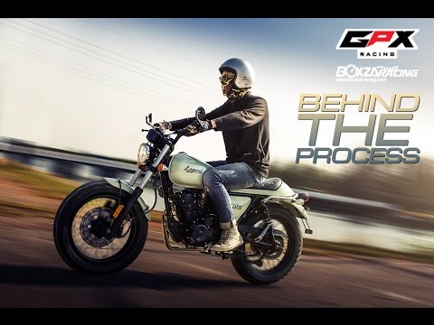GPX Legend 150 cc. Behind the process.