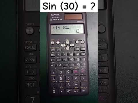 How to find trigonometric ratios (from degree to radian) Casio Scientific calculator.