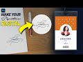 How Make your Signature Digital with Photoshop! | Photoshop Shorts Tutorial