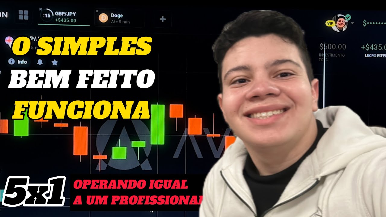OPÇÕES BINÁRIAS - GANHEI $1.700,00 em 1 hora FAZENDO O SIMPLES BEM FEITO #opçõesbinárias #avalon