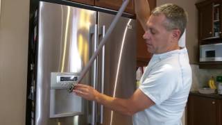 In 5 seconds install or remove handle from broken LG refrigerator or Kenmore french door.
