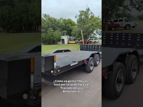Traslado de Ambulancia (Monte Buey a Baldissera)  #ford #cordoba #trailer #ambulancia #doncoco