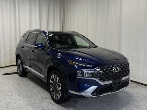 2023 Hyundai Santa Fe Ultimate Calligraphy AWD in Blue for sale at Park Mazda in Sherwood Park, AB
