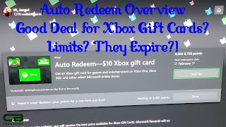 Microsoft Rewards Xbox Gift Cards Auto Redeem Overview - A Good Deal? How Long to Get? Expirations?!