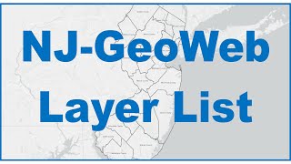 18. NJ GeoWeb Layer List