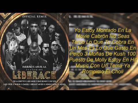 Farruko Ft. Anuel AA❌Lary Over❌Fat Joe❌Ñengo Flow & Más - Liberace (Full Version Remix)(Letra)