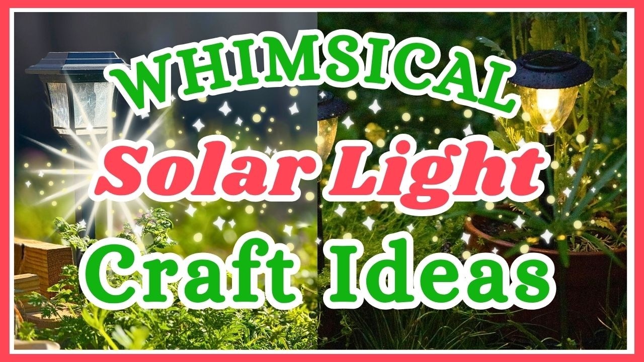 I Turned BORING Solar Lights Into FUN Garden Crafts, Here's How!