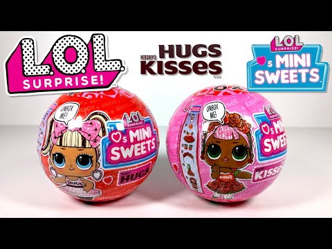 Opening LOL Surprise Loves Mini Sweets Hershey's Hugs & Kisses UK - No talking ASMR