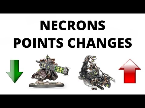 Necrons Points Changes from Chapter Approved 2021 - Munitorum Field Handbook