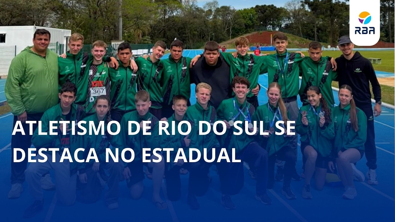 Atletismo de Rio do Sul se destaca no estadual